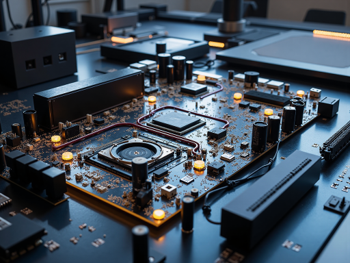 无人机飞控系统主板，多层电路设计，集成多种传感器接口，专业电子设备展示